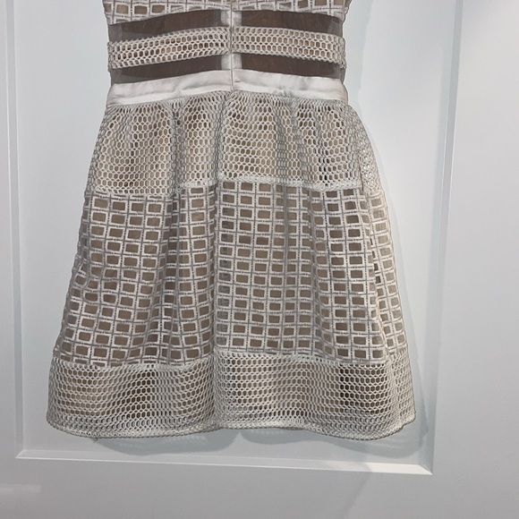 White Mesh Halter Dress - Picture 6 of 6